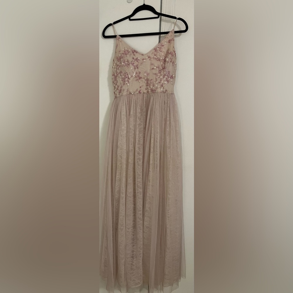Blush pink Anthropology dress